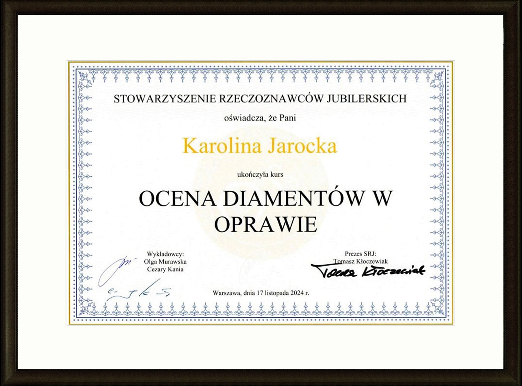 ocena diamentow