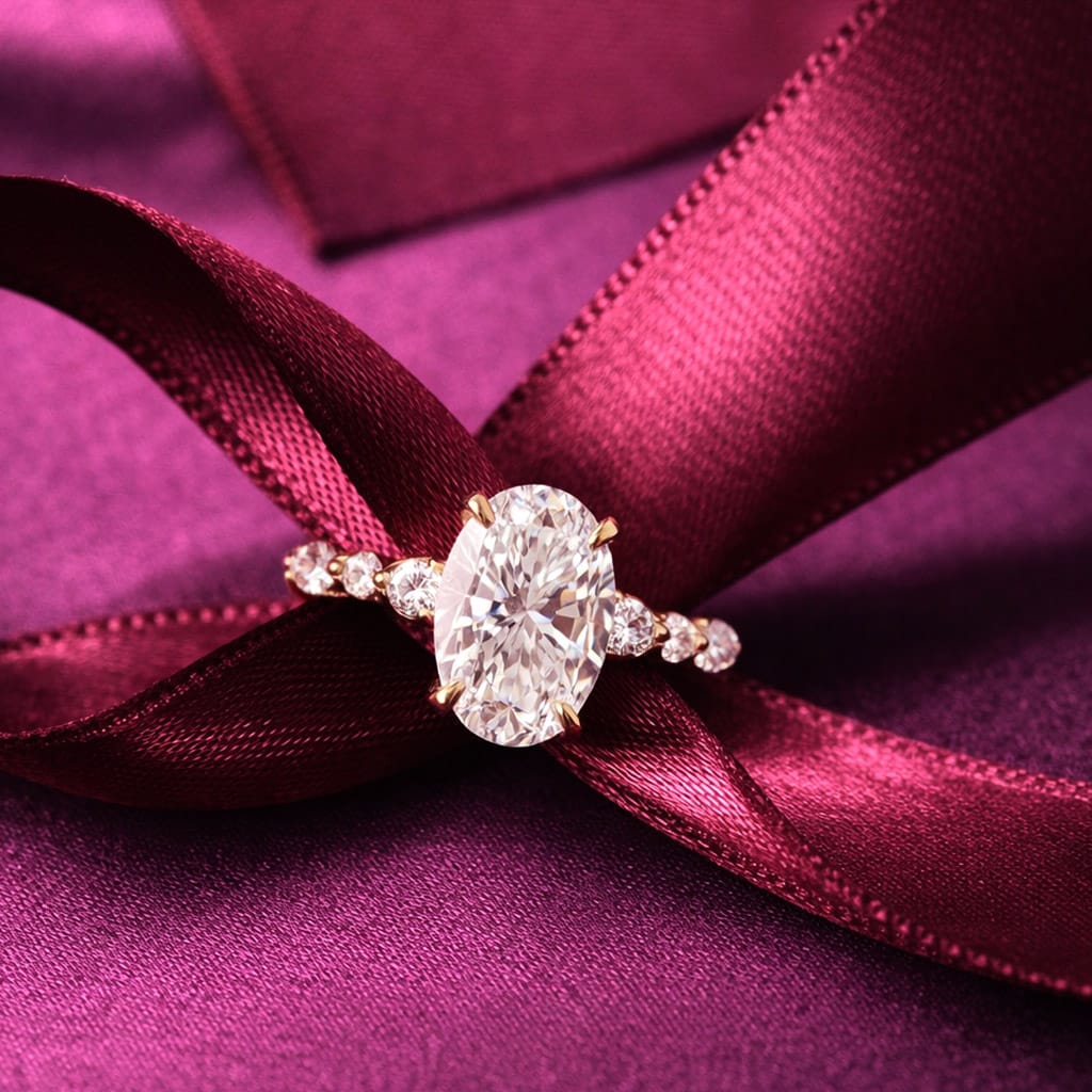 Pierścionek Eternal Whisper, diament laboratoryjny 3 ct, żółte złoto